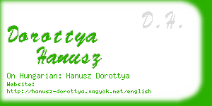 dorottya hanusz business card